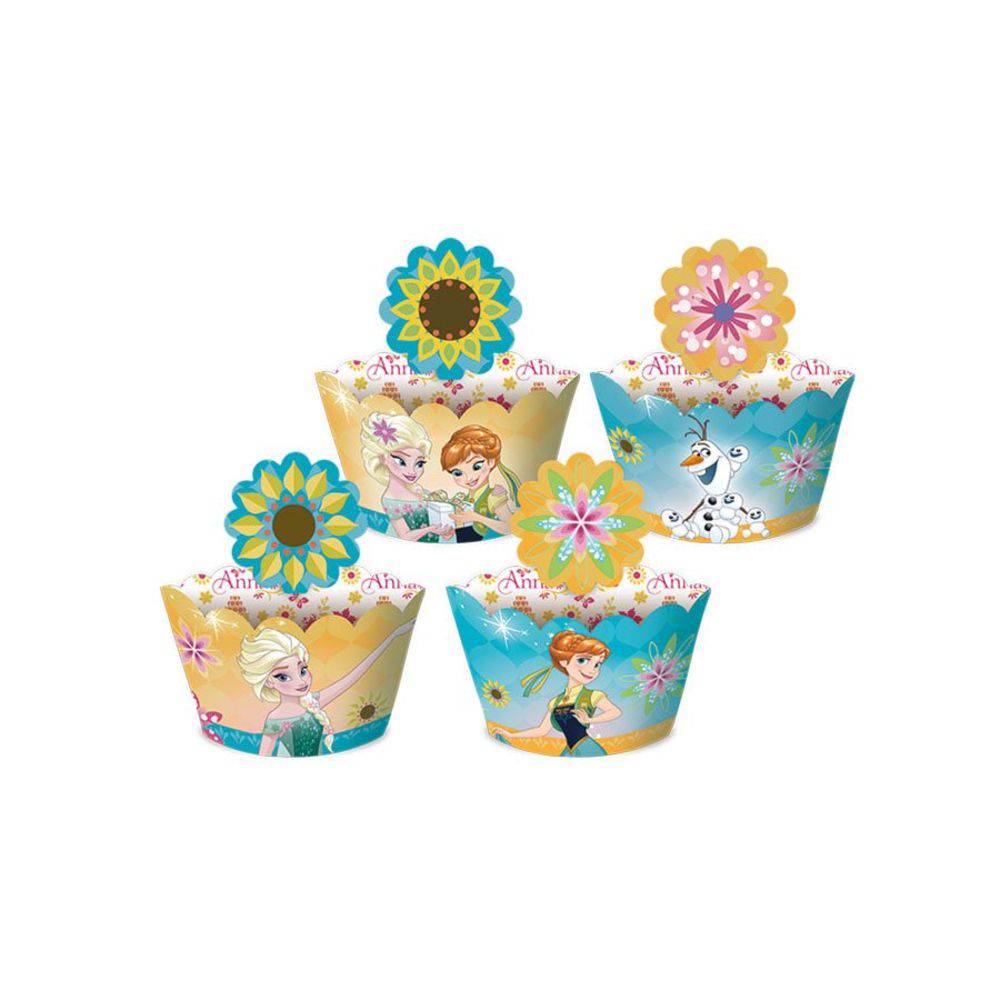 Cupcake Wrapper Frozen Febre Congelante 12 unidades